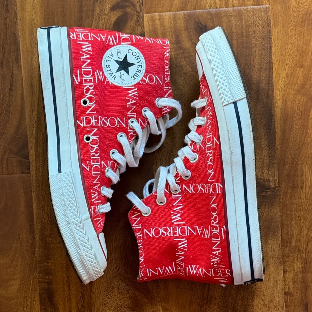 Converse x JW Anderson Chuck 70 High 'Grid' in Flame Scarlet